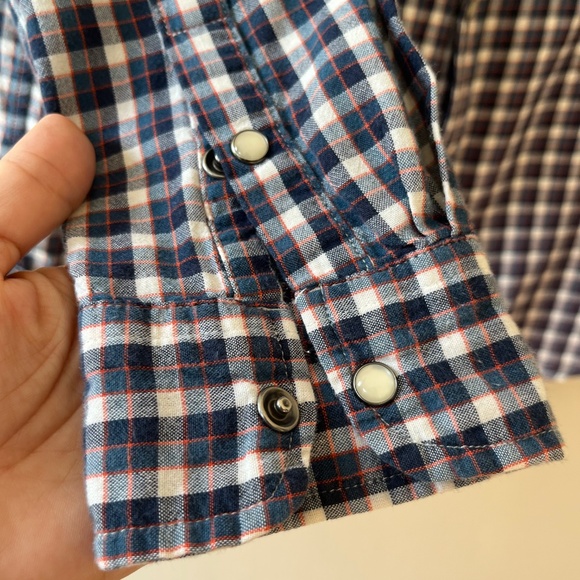 Polo by Ralph Lauren Sz L Women Slim Fit Gingham Shirt Chest Pockets Button Down - Picture 6 of 8